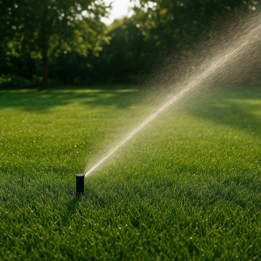 Wykonany projekt nawadniania w ogrodzie