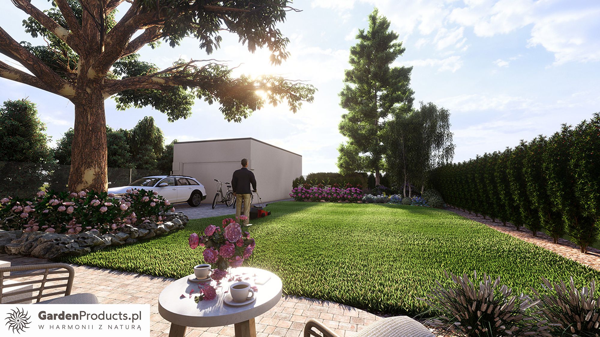 Wizualizacja ogrodu - usługa projekt ogrodu w Kaliszu